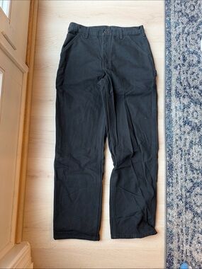 Men's Carhartt lined Black Work-Style Pants